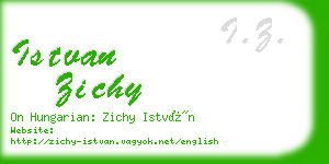 istvan zichy business card